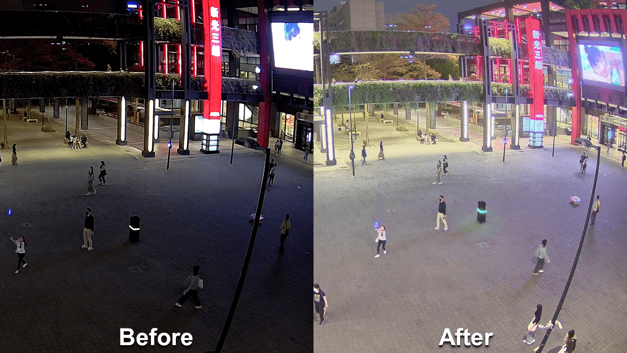 Class-leading image performance in nighttime